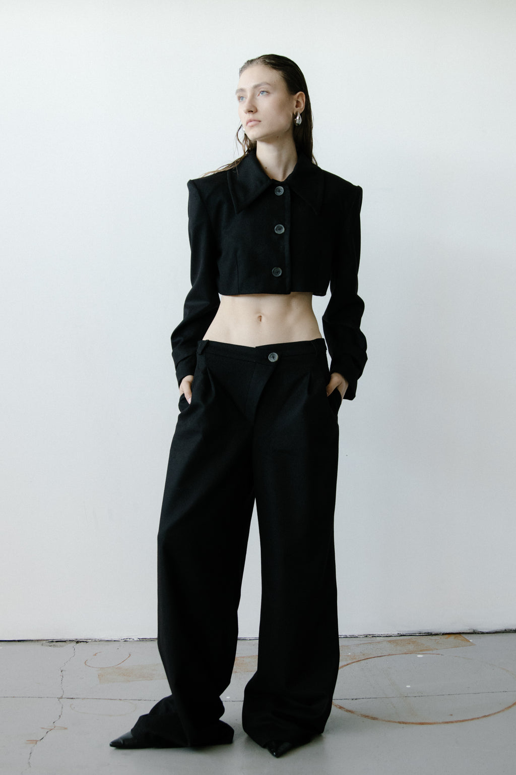 Triangle Black Trousers
