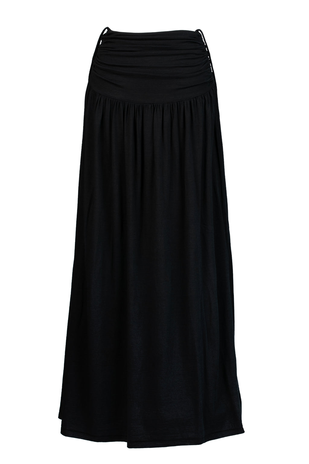 Veil Silk Jersey Maxi Skirt