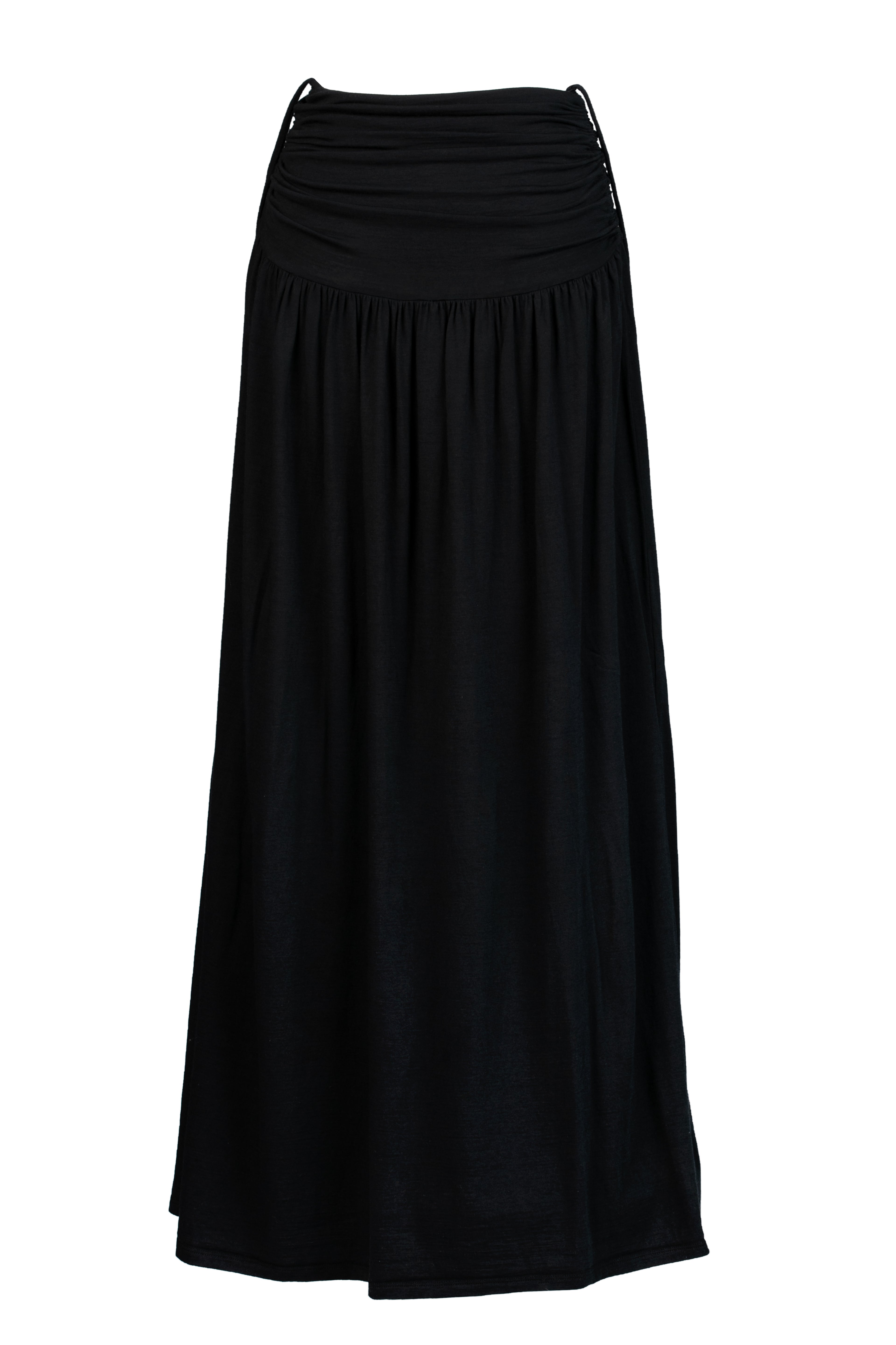 Veil Silk Jersey Maxi Skirt