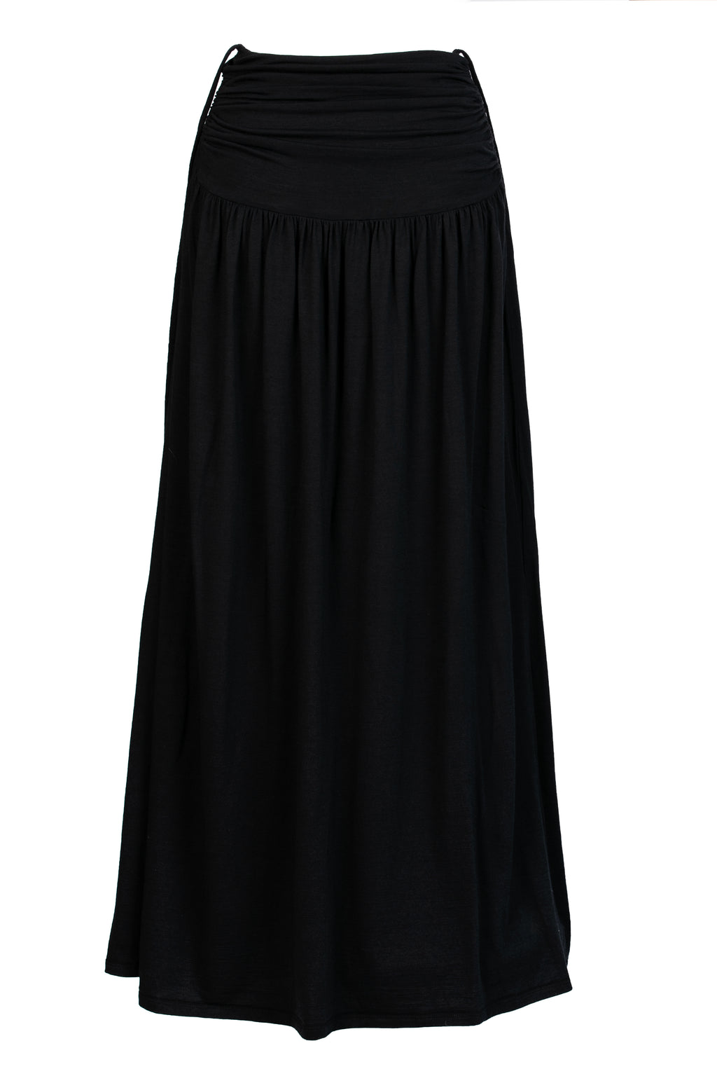 Veil Silk Jersey Maxi Skirt