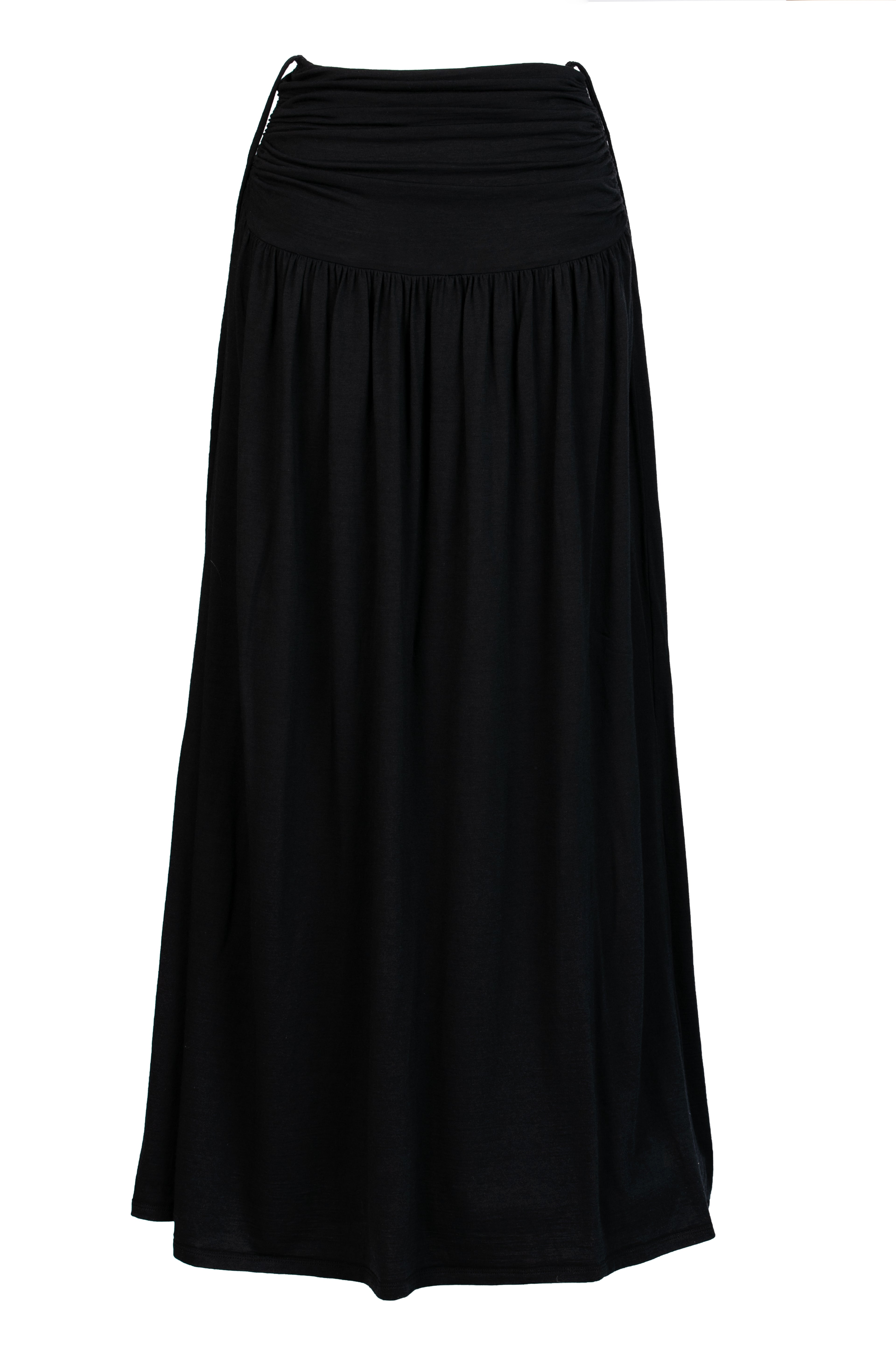 Veil Silk Jersey Maxi Skirt