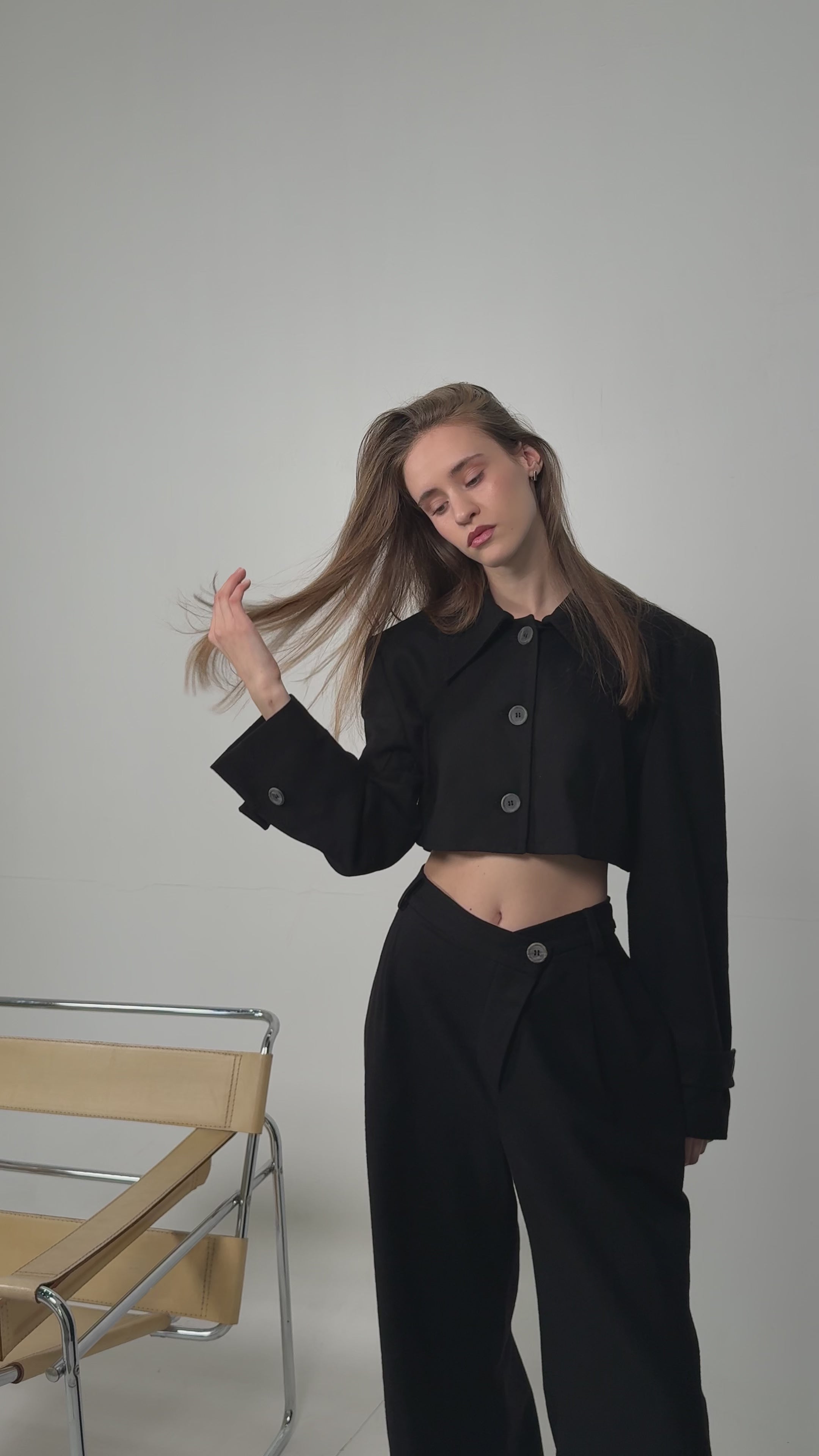 Triangle Black Trousers