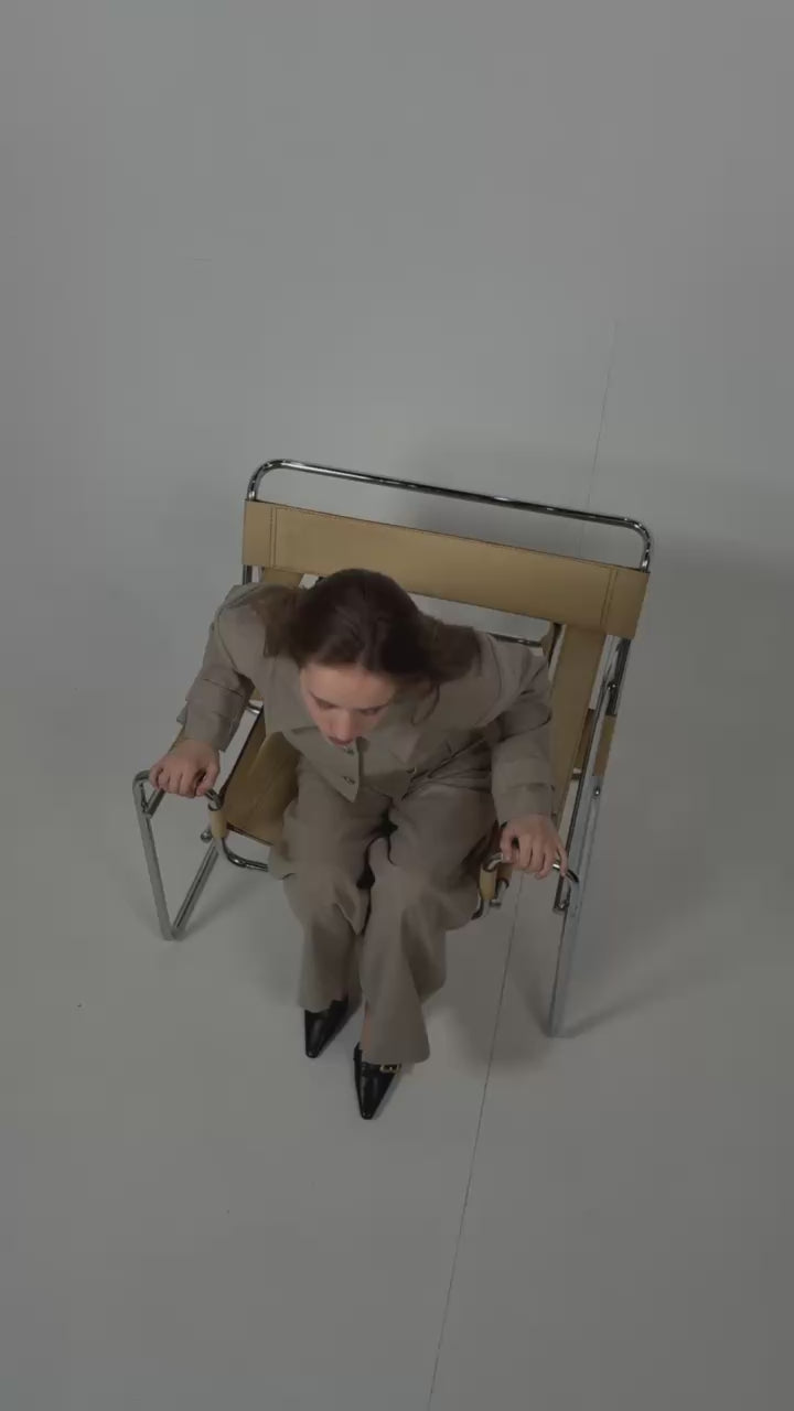 Triangle Taupe Melange Trousers